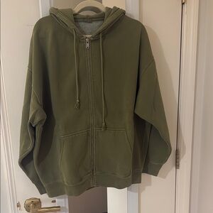 Brandy Melville Olive Green Hoodie